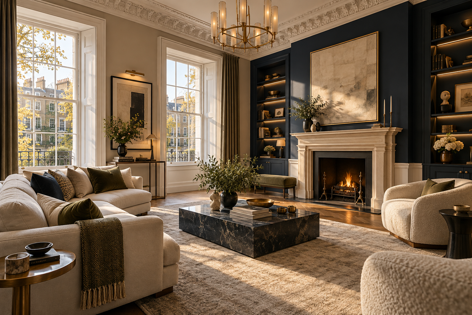 The Residences living room